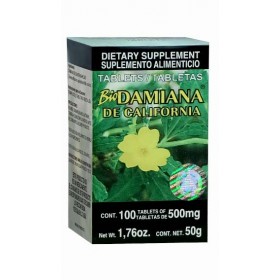 DAMIANA DE CALIFORNIA TABLETAS 100 tabs.