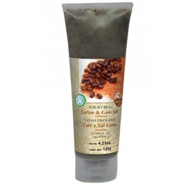 ACEITE DE COCO CAFÉ Y SAL GEMA CREMA EXFOLIANTE 120g