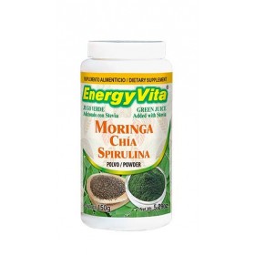 MORINGA, CHÍA Y SPIRULINA POLVO 150g