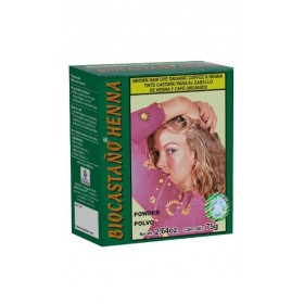 HENNA ROJIZA Y CAFÉ ORGÁNICO TINTE NATURAL CASTAŃO 75g