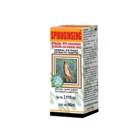 SPIRULINA Y GINSENG INDIO EXTRACTO VEGETAL  60ml